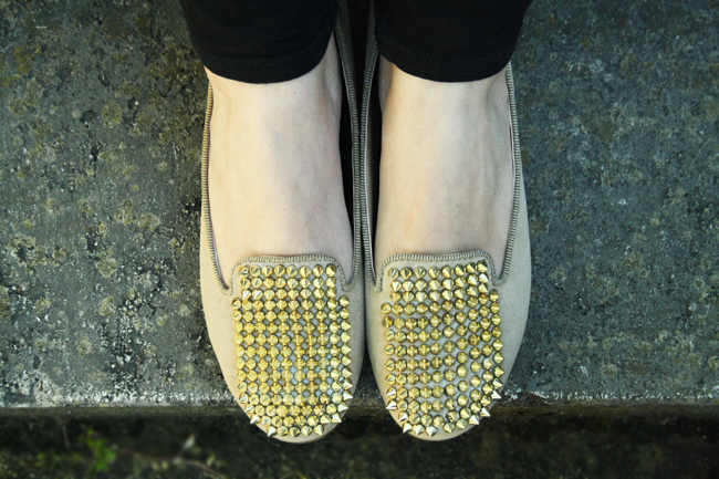 Slippers borchiate diy