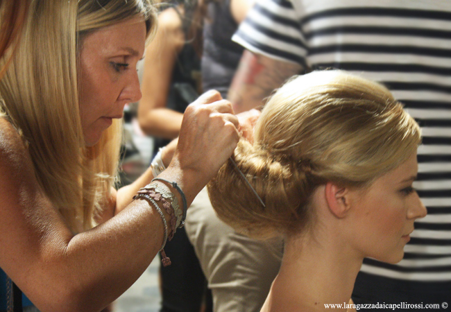 Mireille Dagher AltaRoma Backstage Mireille Dagher AltaRoma Backstage