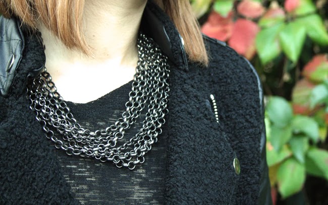 Collana perle e catene