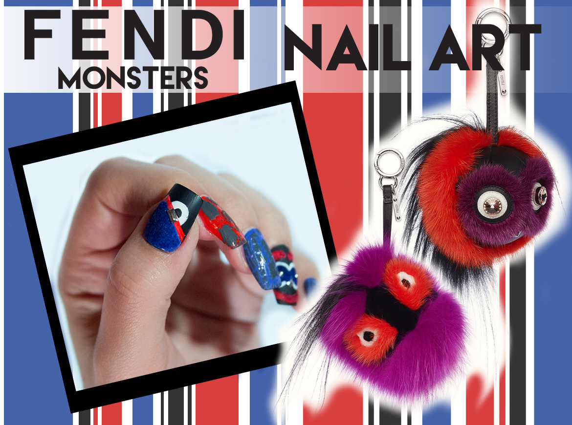 Fendi Monsters Nail Art