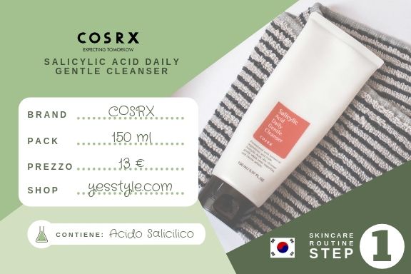 COSRX SALICYLIC ACID DAILY GENTLE CLEANSER REVIEW